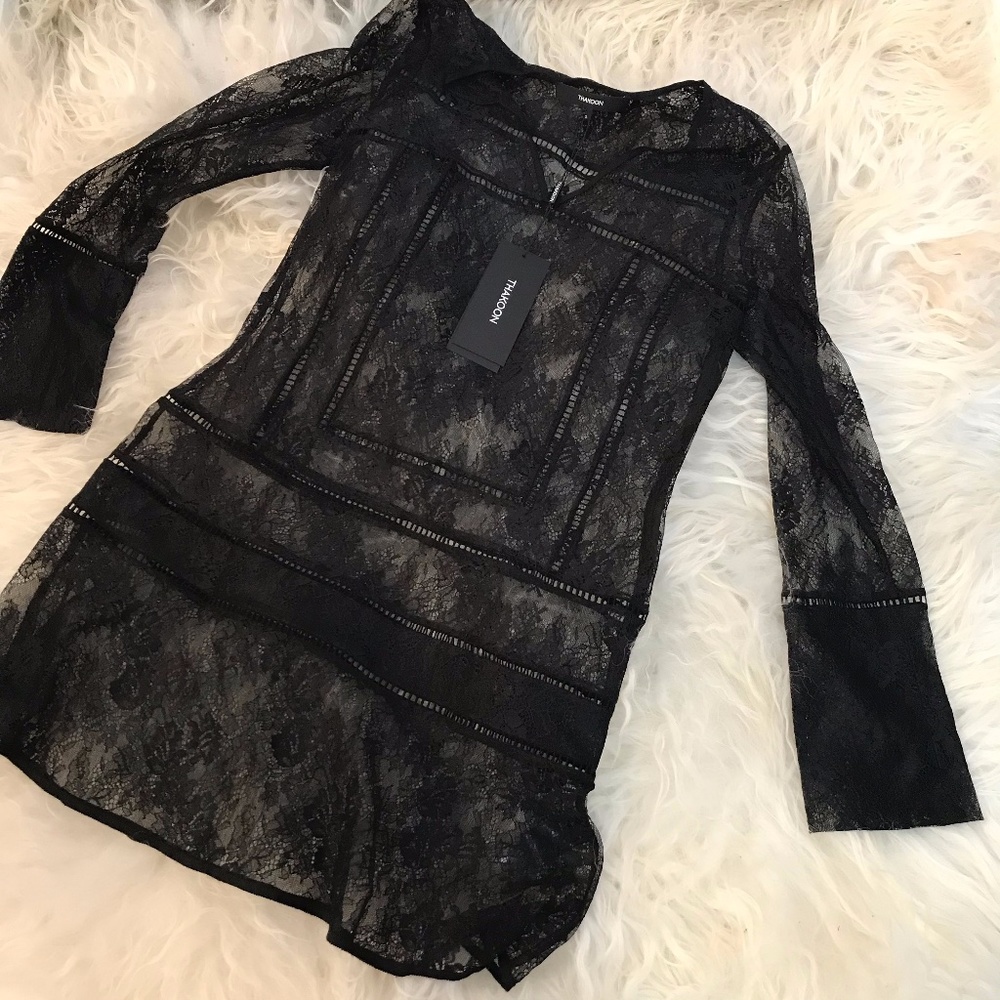 THAKOON Lace Long Sleeve Top/Dress - Picture 1 of 7